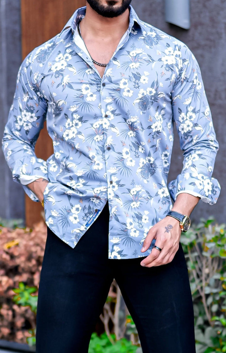 VOZIA Luxe Floral Printed Shirt