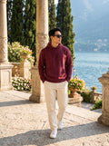 Men's Maroon 100% Cotton Pullover Hoodie