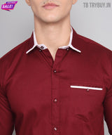 New Maroon Shirt Men 3