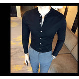 Black Solid Men's Shirt 2