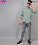 Fashionable Ocean Green Men's Shirt 5