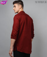 Maroon Ethnic Kurta for Men 3