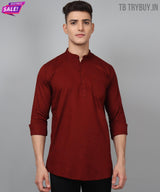 Maroon Ethnic Kurta for Men 6