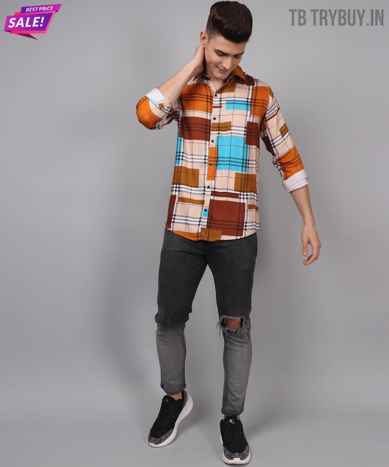 Printed Multi Colored Men's Shirt 9