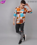Printed Multi Colored Men's Shirt 4