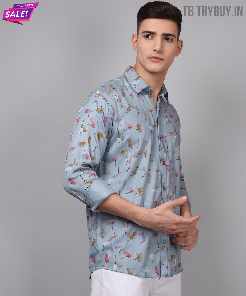 Classy stampato camicia da uomo 6