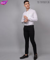 Velam Luxe White Printed Men's Shirt 5