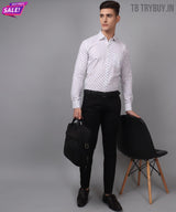Velam Luxe White Printed Men's Shirt 4