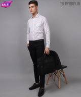 Velam Luxe White Printed Men's Shirt 6