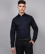 Navy Blue Formal Men's Shirt 3
