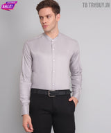 Silver Mandarin Men's Shirt 4