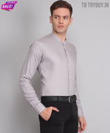 Silver Mandarin Men's Shirt 6