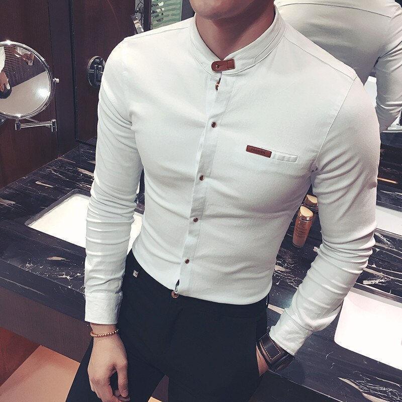 Trendy Stylish Branded White Casual Cotton Shirt for Men