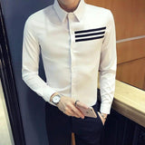 Trybuy Futuristic White Cotton Casual Shirt for Men 1