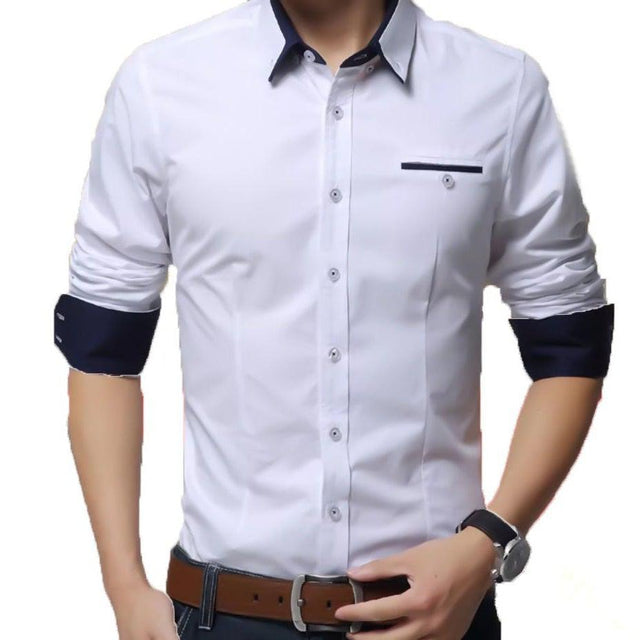White Designer Men's Shirt — TryBuy®