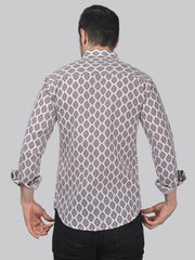Celestia Men's Printed Full Sleeve Casual Linen Shirt - TryBuy® USA🇺🇸