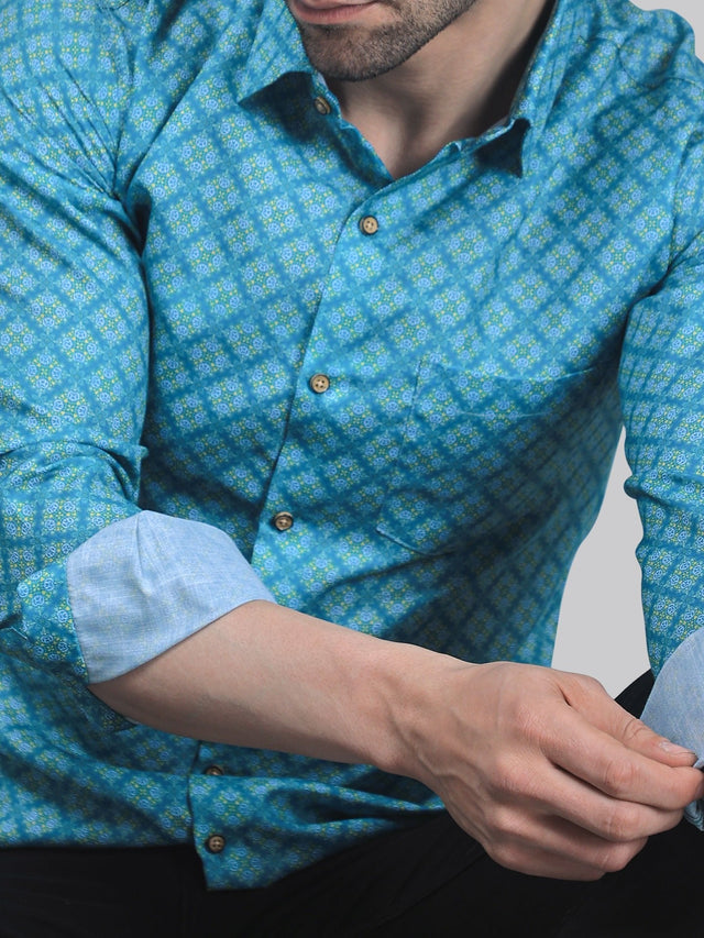 City-sleek Men's Printed  Shirt — TryBuy®