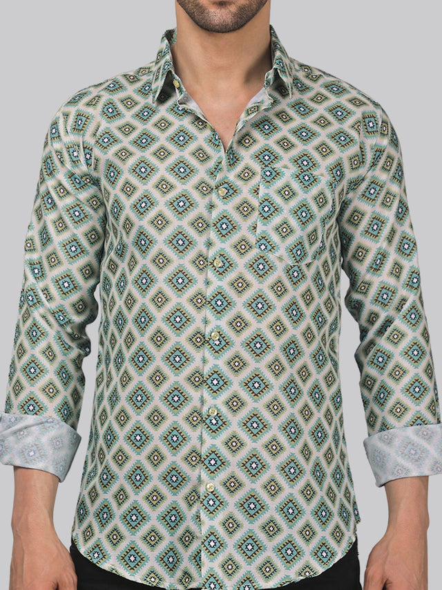 Delicate Men's Printed Shirt — TryBuy®
