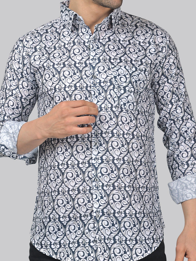 Edgy-glam Men's Printed Shirt — TryBuy®