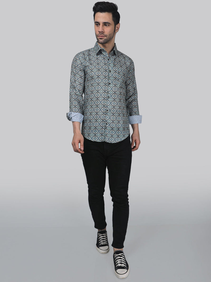 Exotic-glam Men's Printed Shirt 3