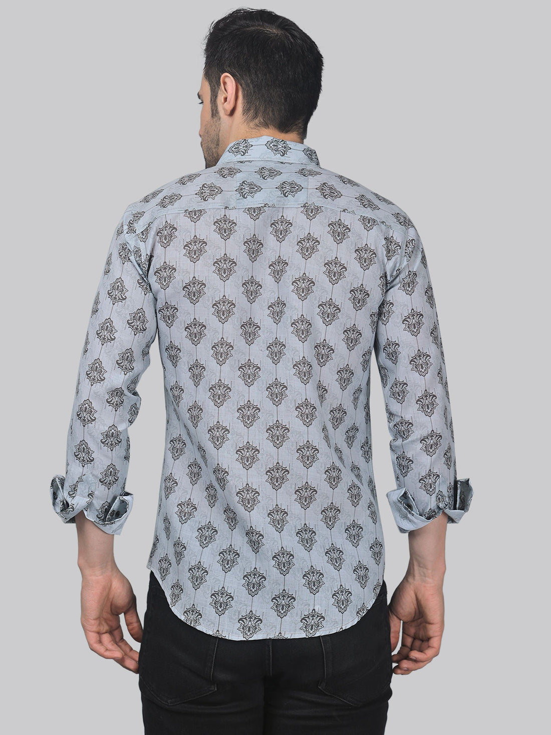 Flamingo Frenzy printed shirt for men, product view