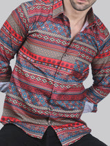 Futuristic Men's Printed Shirt 1