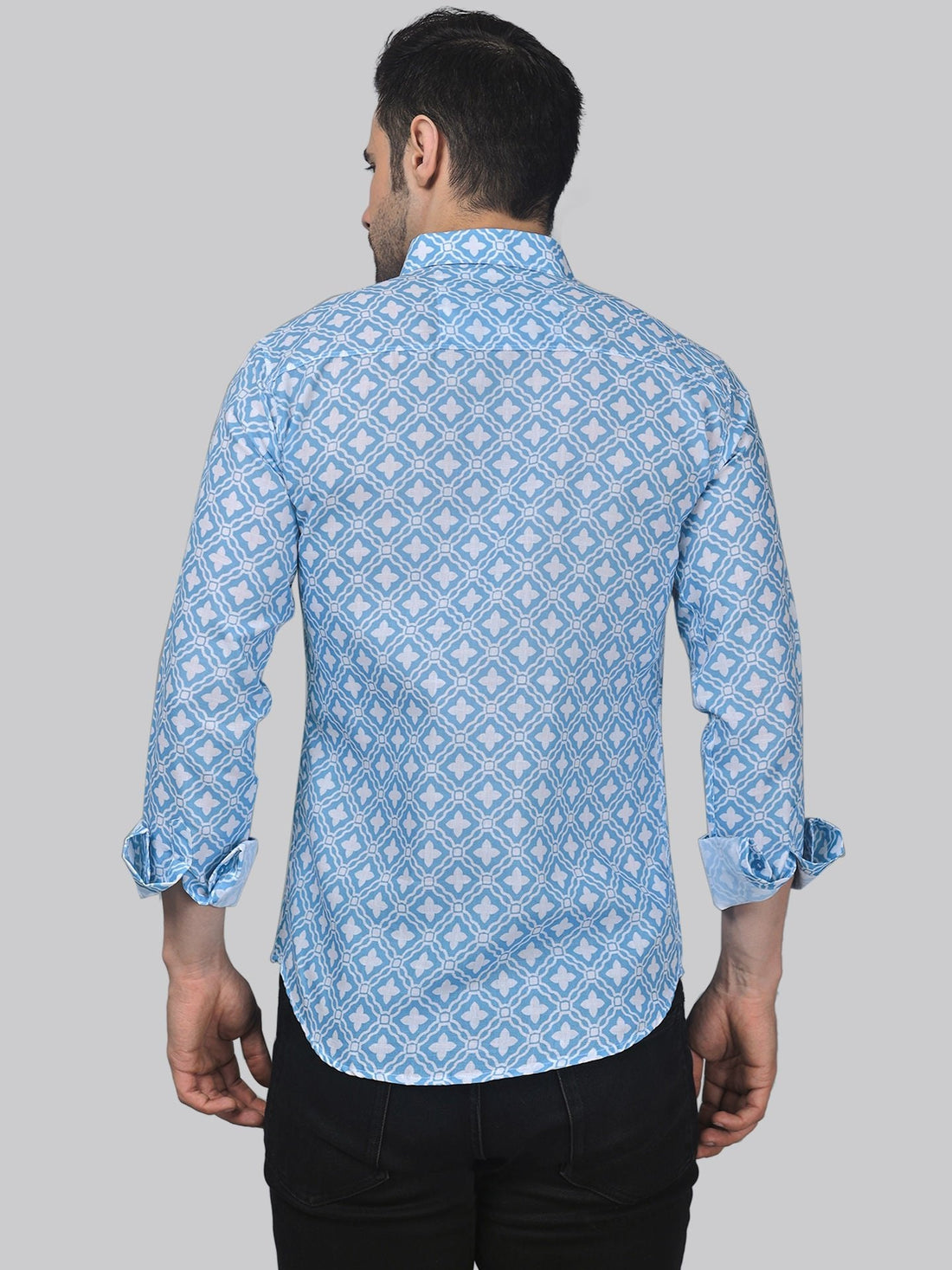 Glam-urban multicolour printed shirt for men, product view