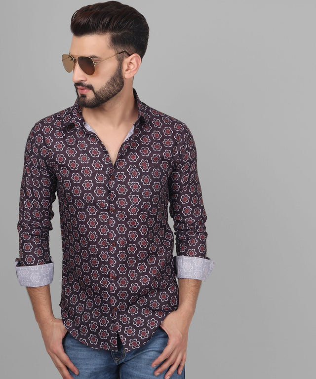 ग्रांडे पुरुषों की प्रिंटेड शर्ट — TryBuy®