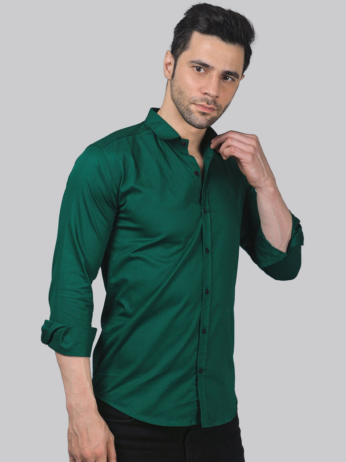 Grunge Green Men's Shirt 2