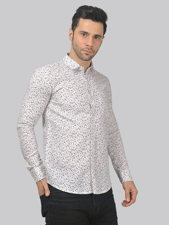 Horizon Haze Men's Printed Full Sleeve Casual Linen Shirt - TryBuy® USA🇺🇸