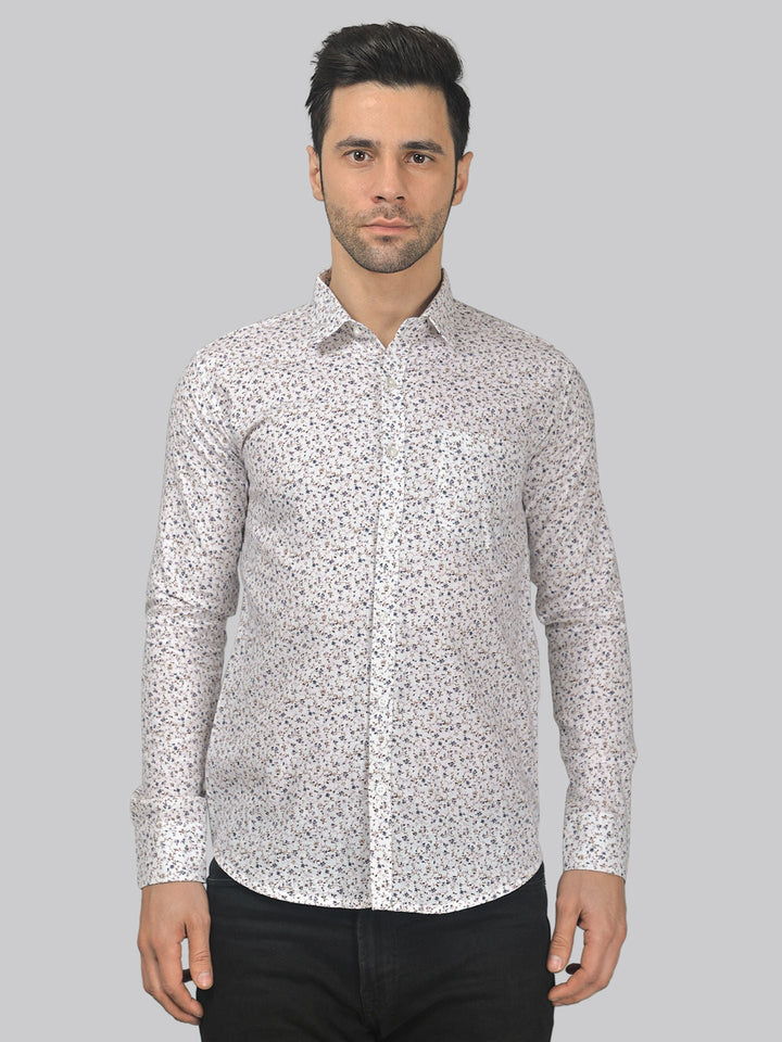 Horizon Haze Men's Printed Full Sleeve Casual Linen Shirt - TryBuy® USA🇺🇸