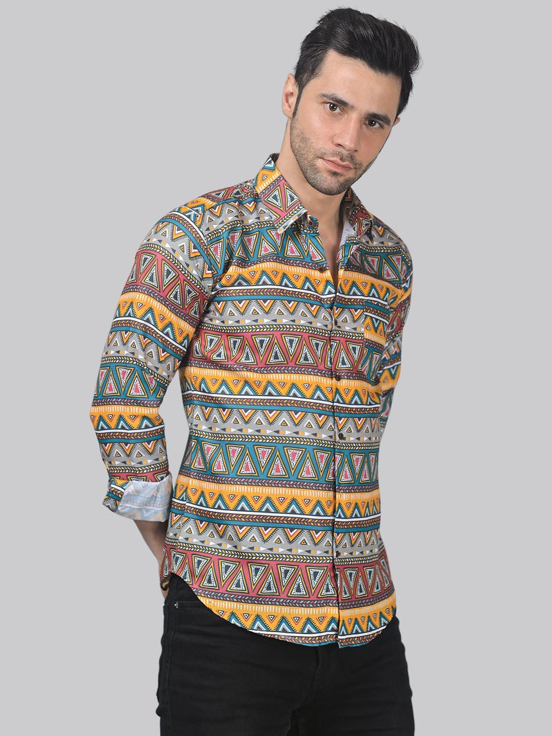 Mid-century Men's Printed Shirt 4