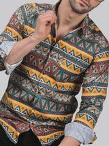Mid-century Men's Printed Shirt 1