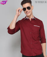 New Maroon Shirt Men 2