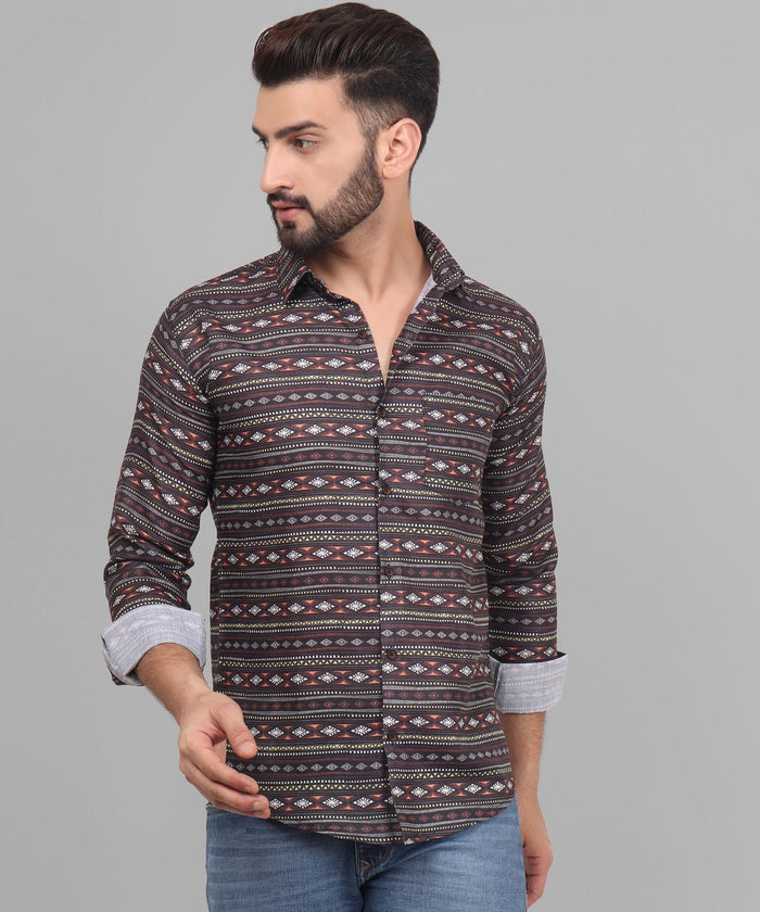 Nomadic Cotton Blend Printed Shirt for Men 2
