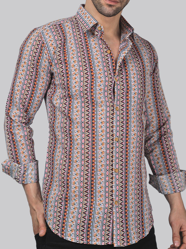 Nordic Men's Printed Shirt — TryBuy®