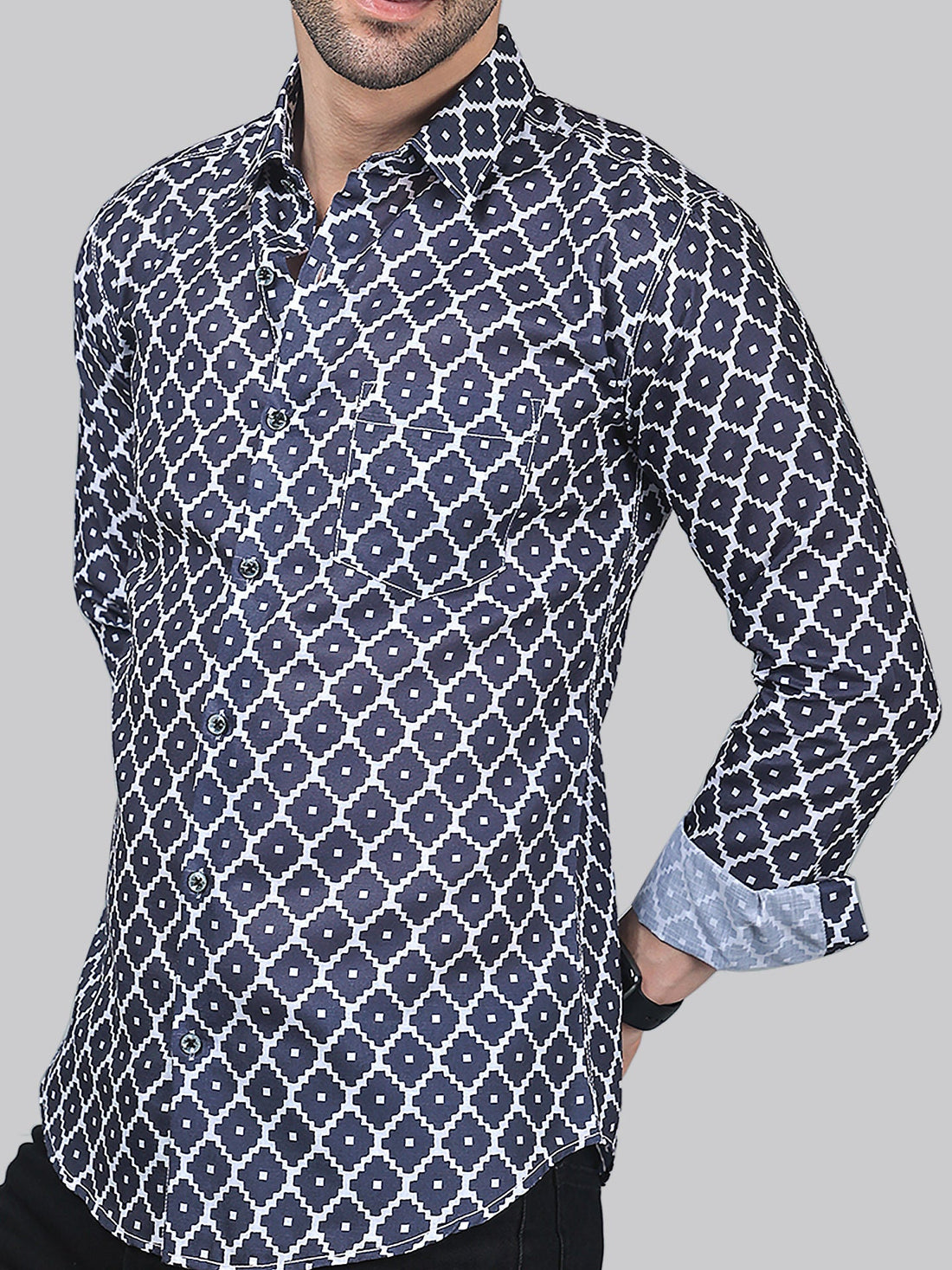 Opulent Men's Printed Shirt