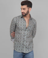 Retro Printed Men's Shirt 4