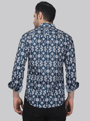 Serene Men's Printed Full Sleeve Casual Linen Shirt - TryBuy® USA🇺🇸