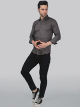 Sporty-luxe Grey Men's Shirt 3