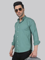 Tribal-fusion Mint-Green Men's Shirt 3