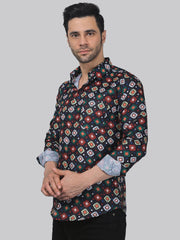 Tropical Men's Printed Full Sleeve Casual Linen Shirt - TryBuy® USA🇺🇸
