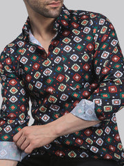 Tropical Men's Printed Full Sleeve Casual Linen Shirt - TryBuy® USA🇺🇸