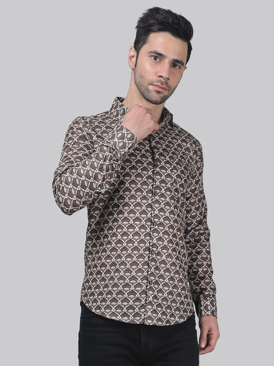 
TryBuy Fancy Full Sleeve Casual Linen Printed Shirt for Men - TryBuy® USA🇺🇸
