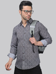 TryBuy Luxe Edition Men's Linen Casual Printed Full Sleeves Shirt - TryBuy® USA🇺🇸