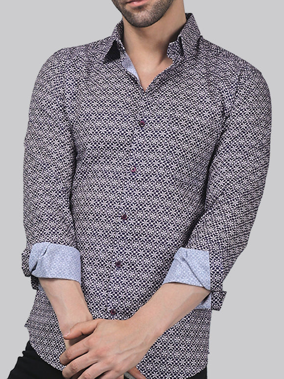 TryBuy Trending Full Sleeve Casual Cotton Printed Shirt for Men - TryBuy® USA🇺🇸