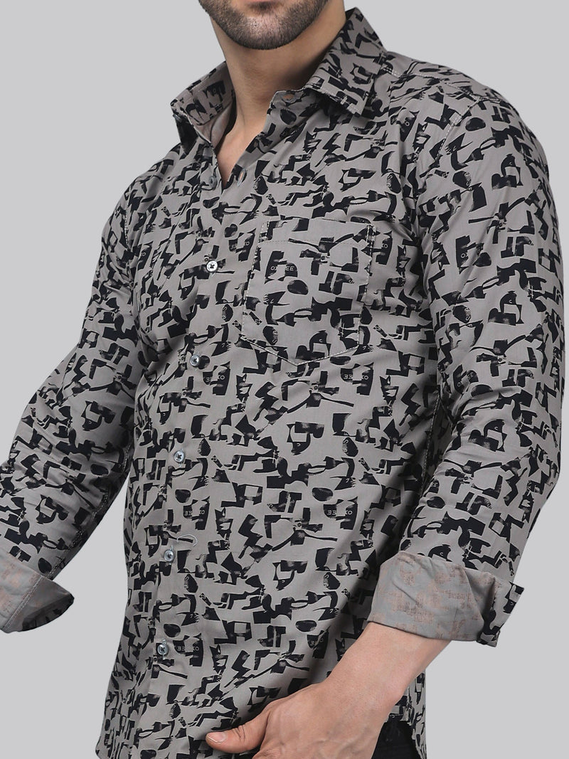Unique Elegant Men's Printed Shirt 1