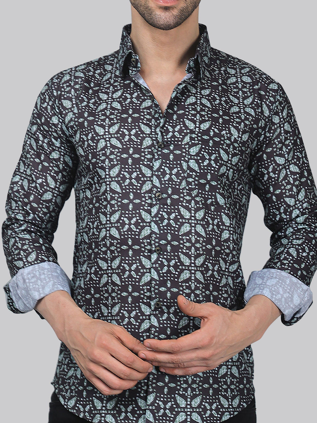 Vintage Men's Printed Shirt