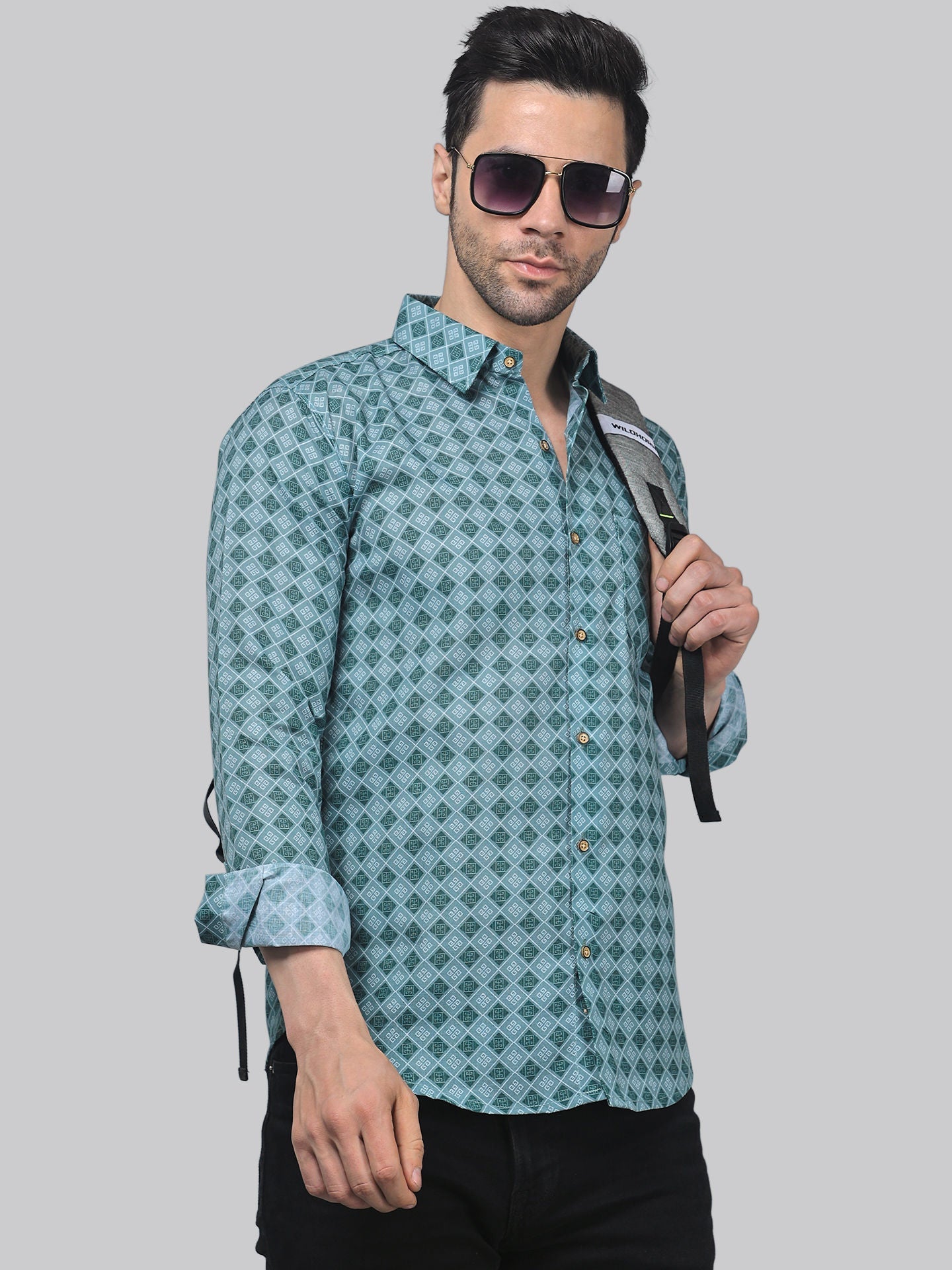 Vivacious Vibes Men's Printed Full Sleeve Casual Linen Shirt - TryBuy® USA🇺🇸