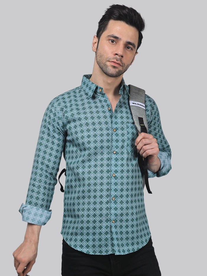 Vivacious Vibes Cotton Blend Printed Shirt for Men 2